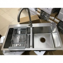 Chậu rửa bát, Bồn rửa chén Inox 2 hộc đều 9050D giá rẻ tại Tphcm