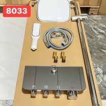 Sen cây tắm đứng nóng lạnh Nút vặn cao cấp mặt kính cường lực 8033