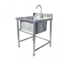 Chậu rửa công nghiệp 1 hố, Bồn rửa công nghiệp 1 Ngăn Inox SUS 304 GIÁ SỈ RẺ Thanh Lý TPHCM