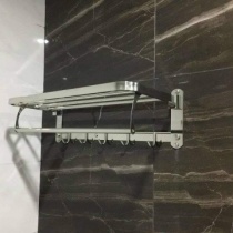 MÁNG KHĂN ĐA NĂNG 2 TẦNG, MÓC QUẦN ÁO CAO CẤP INOX SUS 304 - GẤP GỌN 90° 