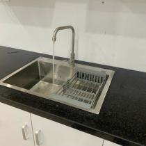 [ Trọn Bộ Kèm Vòi ]  Bộ chậu rửa chén bát 1 hộc 50×45cm Inox
