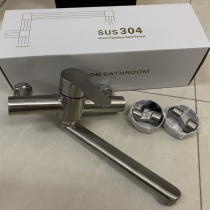 vòi nước rửa chén gắn tường nóng lạnh Inox 304