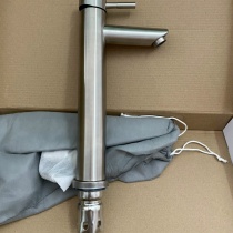 Vòi lavabo nóng lạnh tròn inox 304, 3 Tấc ( 30cm)