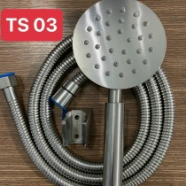 BỘ TAY SEN TẮM INOX 304 NƯỚC MẠNH - BÁT SEN TRÒN DÂY SEN INOX 1M5