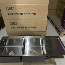 BỒN RỬA CHÉN INOX 304 2 NGĂN 1 BÀN CAO CẤP GIÁ RẺ TẠI BÌNH DƯƠNG