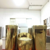 Bồn Cầu Trứng Nguyên Khối Mạ Dát Vàng Cao Cấp tại Tphcm, Hà Nội, Hải Phòng, Đà Nẵng, Đà Lạt