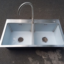 Chậu rửa chén 8245D, Bồn rửa chén bát 2 ngăn lớn giá rẻ tại Hà Nội, Tphcm, Đà Nẵng