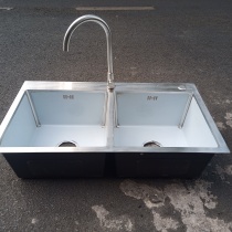 chậu rửa chén 2 ngăn inox 304 – model 8245l Senka Thái Lan