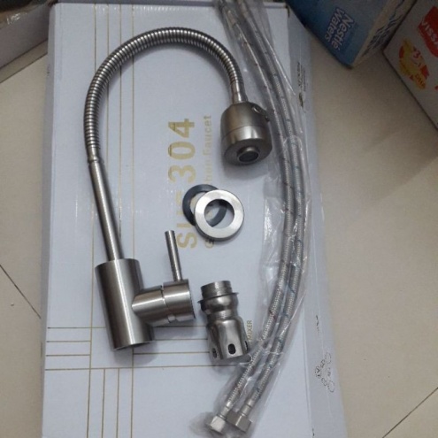 VÒI RỬA CHÉN BÁT NÓNG LẠNH BẺ LÒ XOAY 360 ĐỘ