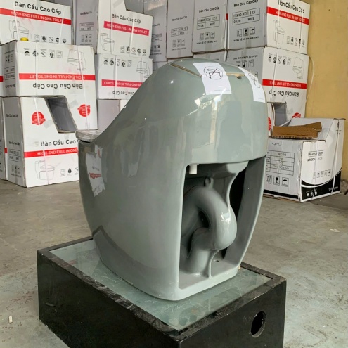 Bồn cầu nguyên 1 khối - Thiết Bị Vệ Sinh Giá Rẻ Tại Đức Hoà, Bến Lức -  Long An