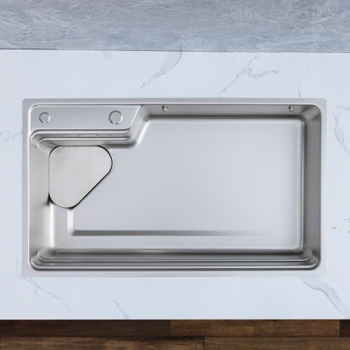 Bồn rửa chén 1 hộc. Bề mặt dập Vân hạt Linen là gì?