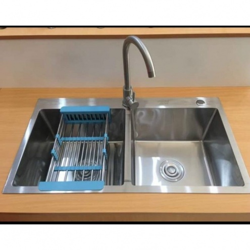 Trọn bộ Bồn chậu rửa chén bát đúc cao cấp+ Vòi,  KT 8245