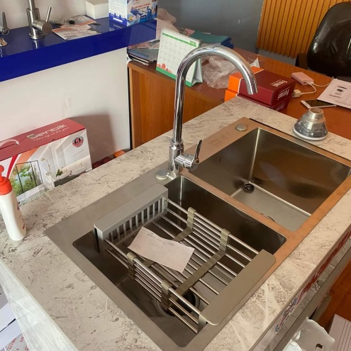 Địa chỉ Mua Bán Bồn rửa chén bát 2 ngăn Inox 304 giá rẻ Tại Quận 12
