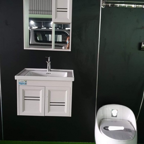 TỦ LAVABO NHÔM CAO CẤP KÍCH THƯỚC 60CM