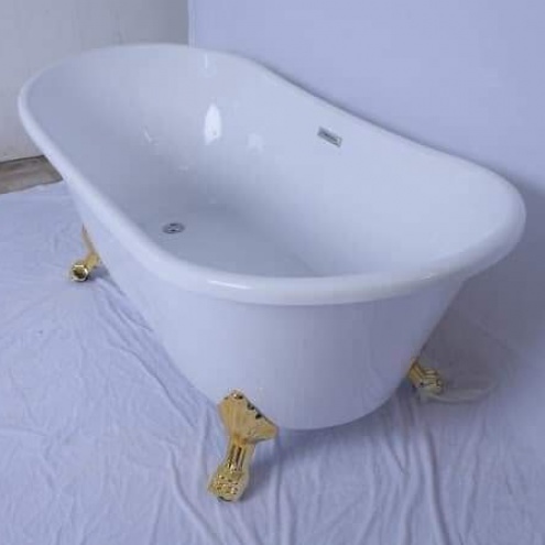 BỒN TẮM ĐẶT SÀN CHÂN RỒNG MÀU TRẮNG 2 ĐẦU BẰNG NHAU GIÁ XƯỞNG SẢN XUẤT  PHÂN PHỐI 