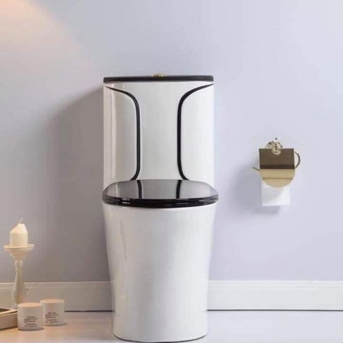 Bồn Cầu Viền Đen, Nắp Bồn Cầu Màu Đen Senka Thailand