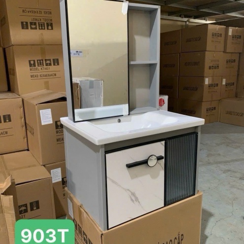 Bộ tủ gương lavabo nhà vệ sinh giá rẻ tại bà rịa vũng tàu
