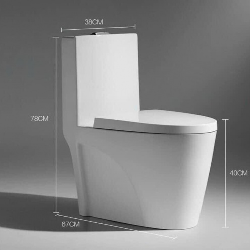 Bồn Cầu liền 1 khối Tâm xả 200mm ( 20cm ) Tphcm