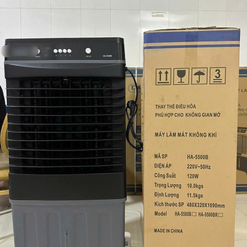 QUẠT HƠI NƯỚC, MÁY LÀM MÁT BẰNG KHÔNG KHÔNG KHÍ 45lit MÀU ĐEN