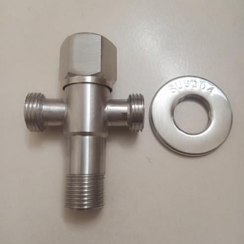 Van chia nước chữ Y có khoá, van chia 2 đường nước, van khoá nước giảm áp cao cấp Inox 304 Thái Lan