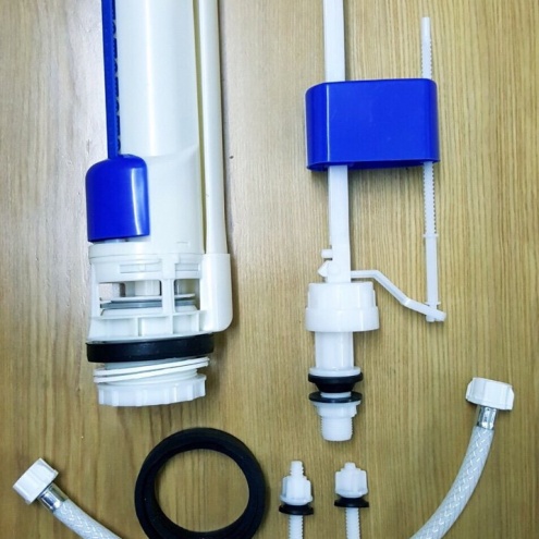 Bộ xả 2 nhấn bồn cầu liền, bộ xả gạt cầu khối giá rẻ tại Tphcm