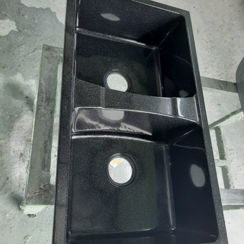 Chậu ( Bồn ) rửa chén bát bằng đá nhân tạo 2 hộc giá rẻ ở Hà Nội, Tphcm 1.700k