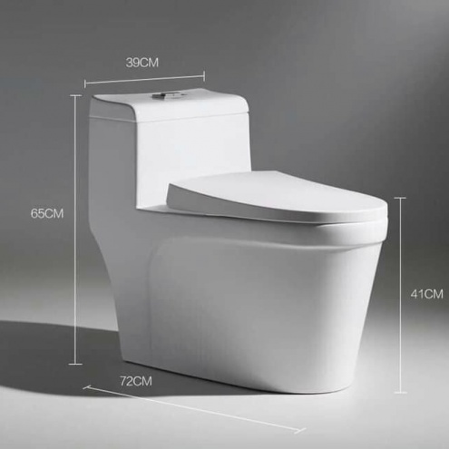 Mẫu Bồn cầu liền 1 khối giá rẻ dưới 2, 3 triệu tại tphcm