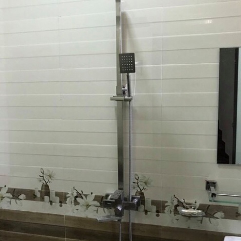 Bộ vòi sen cây tắm đứng nóng lạnh vuông Inox 304 1405S