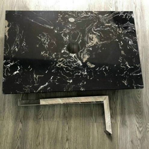 BÀN ĐÁ ĐẶT LAVABO MÀU ĐEN GIÁ RẺ TẠI TPHCM