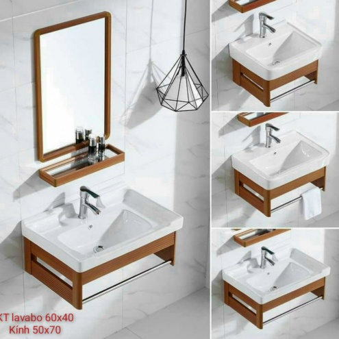 BỘ TỦ LAVABO LIỀN CHẬU KÍCH THƯỚC NHỎ GỌN CHẤT LIỆU NHÔM CAO CẤP GIÁ RẺ TẠI TPHCM