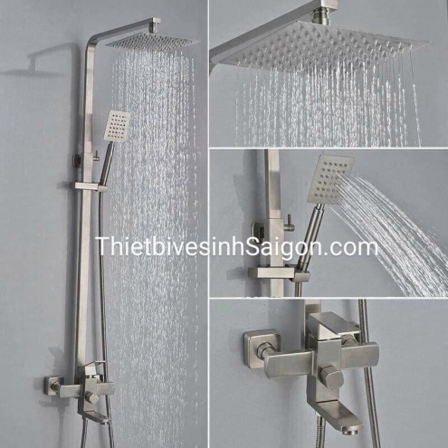 BỘ VÒI HOA SEN CÂY TẮM ĐỨNG NÓNG LẠNH INOX 304 THÂN VUÔNG GIÁ RẺ BÁN Ở QUẬN TÂN PHÚ, TPHCM, HÀ NỘI, HẢI PHÒNG, ĐÀ NẴNG, HUẾ, ĐÀ LẠT, CẦN THƠ, VŨNG TÀU, PHÚ QUỐC