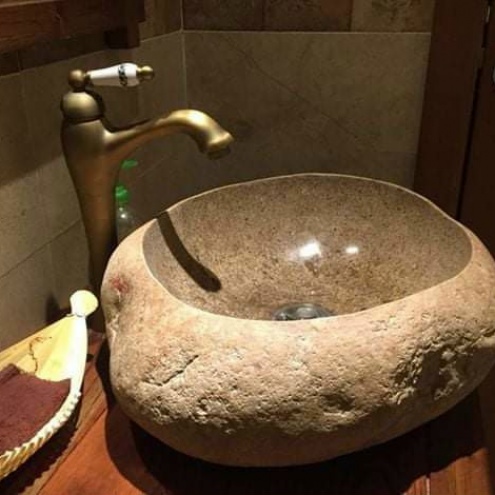 LAVABO ĐÁ CUỘI TỰ NHIÊN - CHẬU RỬA MẶT NGOÀI TRỜI CHO QUÁN CÀ PHÊ, RESORT