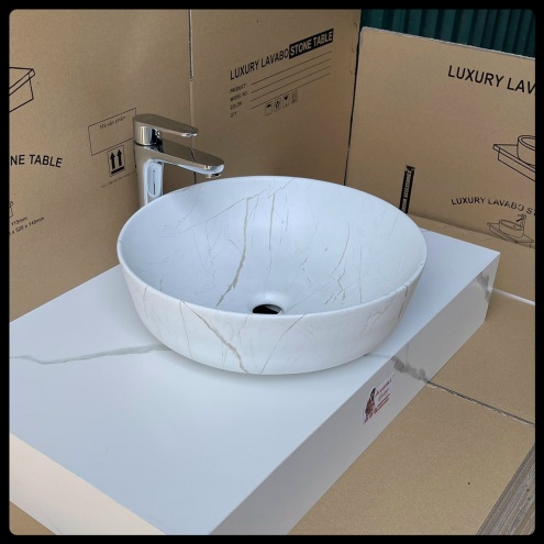 CHẬU RỬA MẶT LAVABO ĐẶT BÀN MẠ, DÁT VÀNG CAO CẤP GIÁ RẺ TẠI ĐÀ LẠT, BẢO LỘC, DI LINH, LÂM HÀ, ĐỨC TRỌNG,