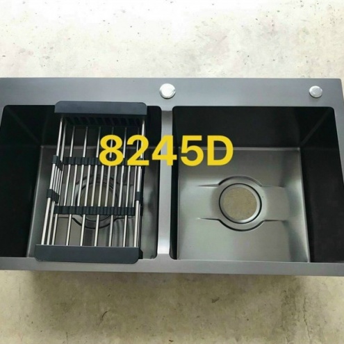 BỒN - CHẬU RỬA CHÉN BÁT INOX 304 NANO MÀU ĐEN CAO CẤP GIÁ RẺ TẠI ĐÀ LẠT, BẢO LỘC, DI LINH, LÂM HÀ, ĐỨC TRỌNG,