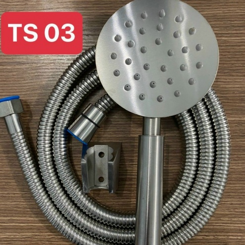 BỘ TAY SEN TẮM INOX 304 NƯỚC MẠNH - BÁT SEN TRÒN DÂY SEN INOX 1M5