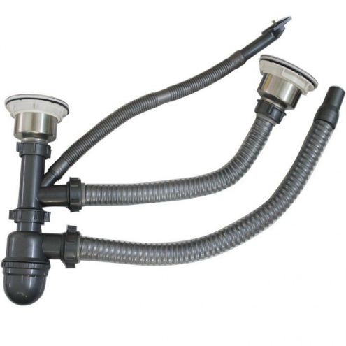 Bộ Xi phông Thoát Nước, Xả Chậu Rửa Chén Inox Phi 110, 140