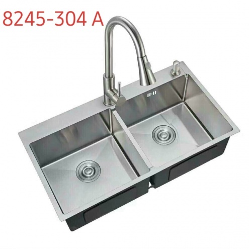 Kích thước bồn rửa chén inox SUS 304 2 ngăn lớn