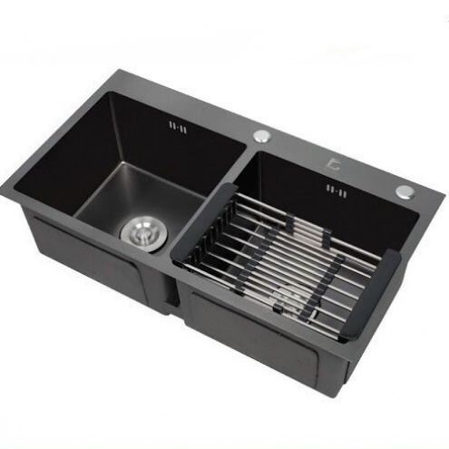 Mua Bán: Chậu - Bồn rửa chén bát Inox SUS 304 2 ngăn lớn đúc nguyên khối Quận Tân Phú