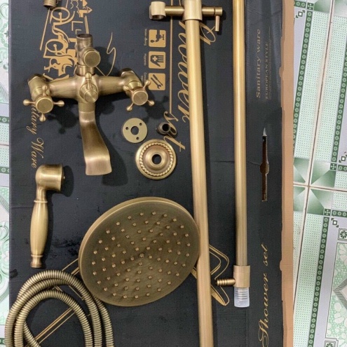 SEN CÂY TẮM NÓNG LẠNH ĐỒNG CỔ THÂN TRÒN