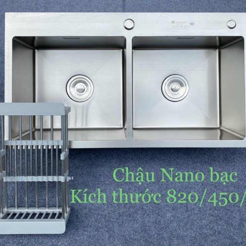 chậu rửa bát kagol 8245 Inox SUS 304, Bồn rửa chén Model 8245 SUS 304