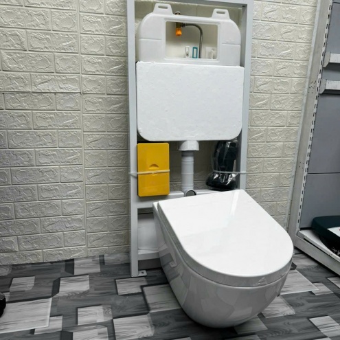 Bồn Cầu Treo  1 khối Cao Cấp Mẫu mới 2023 - 2024