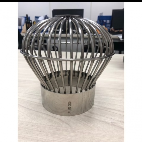 Quả cầu chặn rác sân thượng - CẦU thu mưa Inox phi: D60,D76, D90, D110