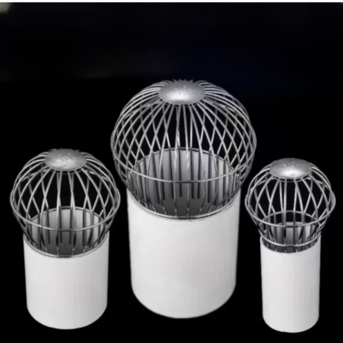 Quả cầu chặn rác sân thượng - CẦU thu mưa Inox phi: D60,D76, D90, D110