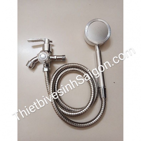 Bộ vòi sen tăng áp lực nước chất liệu nhôm cao cấp