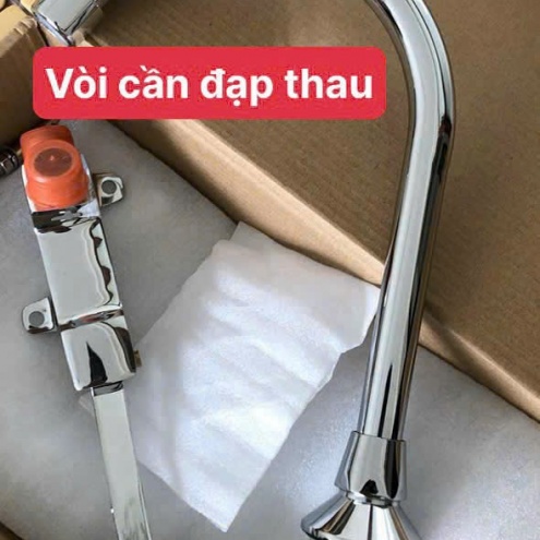 Vòi rửa chén Đạp Chân - Vòi rửa chén Công Nghiệp dùng đầu Gối
