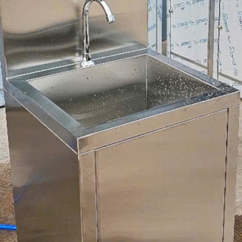 Vòi rửa chén Đạp Chân - Vòi rửa chén Công Nghiệp dùng đầu Gối