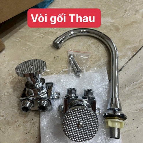 Vòi rửa chén Đạp Chân - Vòi rửa chén Công Nghiệp dùng đầu Gối