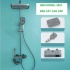 Sen cây tắm đứng nóng lạnh phím đàn Inox SUS 304 Phủ Nano xám đen 