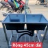 Bồn rửa chén inox 2 ngăn lớn có chân cao cấp